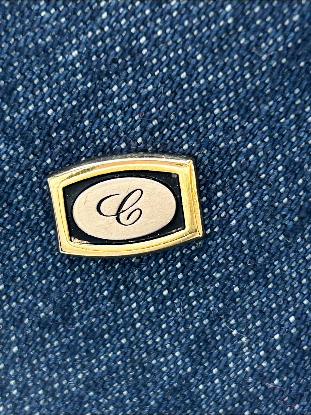 Vintage Initial C Tie Tack Set Hickok Gold Tone Silver Monogrammed Tie Pins
